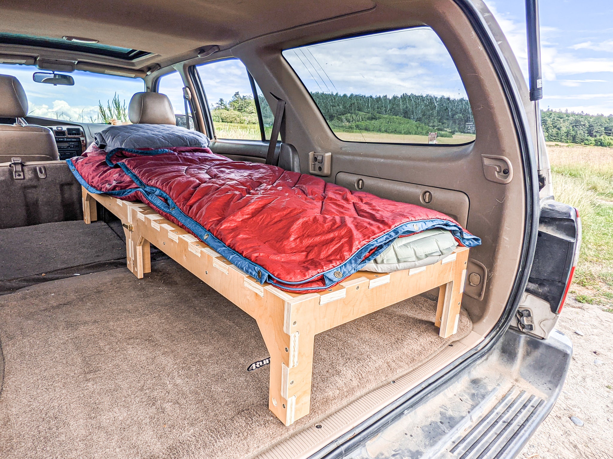 Elevated Sleeping Platform for Van & Car Camping the Basic Bunk 