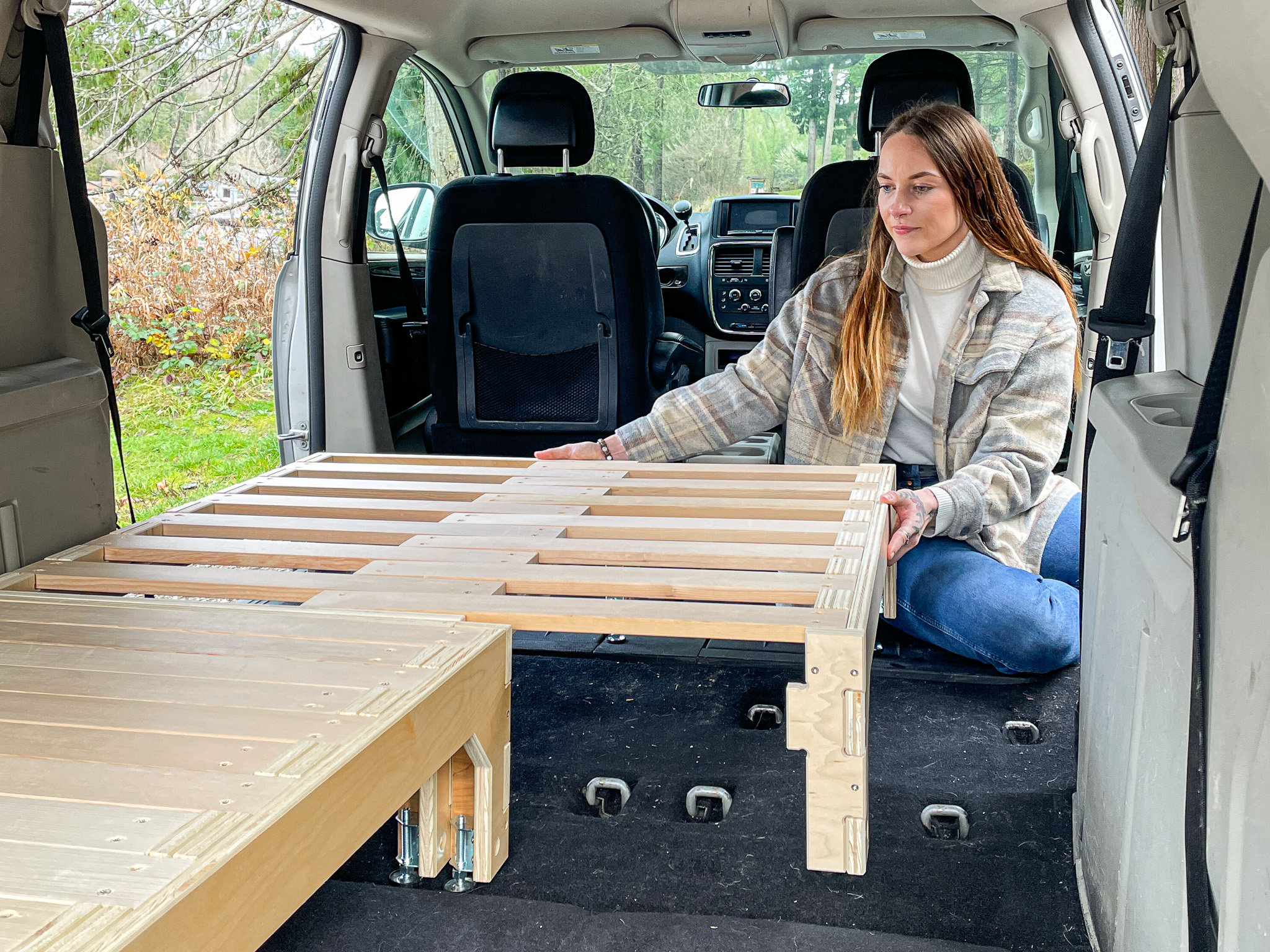 Expanding Bed Platform for Campervans, Minivans, Suvs & More the Trunk
