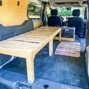Tall Basic Bunk - Tall Singlewide Elevated Platform Bed for Car & Van Camper Conversions