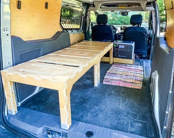 Tall Basic Bunk - Tall Singlewide Elevated Platform Bed for Car & Van Camper Conversions