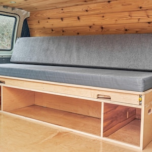 Transforming Couch/Bed For Camper Vans, RVs, Tiny Homes - The Frontier Futon