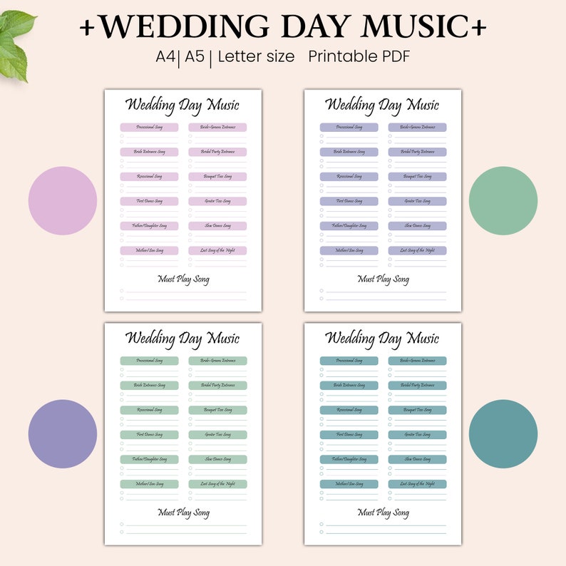 printable wedding song list wedding playlist wedding music