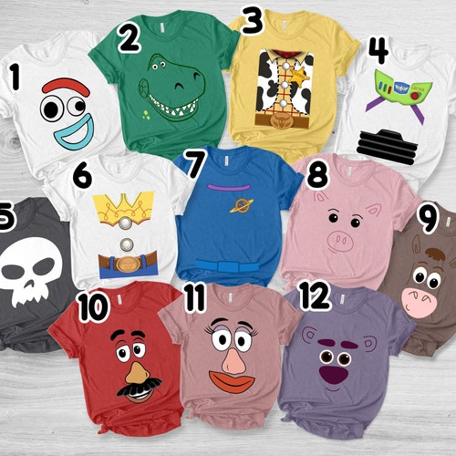 Personalized Toy story characters shirt, Toy Story Inspired Shirts, Halloween Cosplay Toys Costumes For Cruises, Group shirts  B-05072202