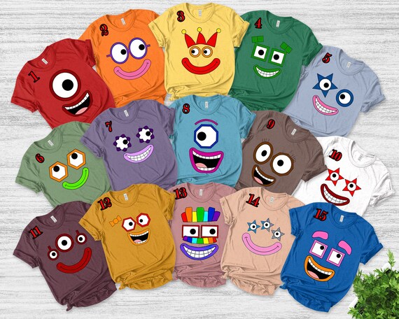 Numberblocks Costume Halloween Number Blocks Characters Kids - Etsy Norway