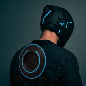 Tron Identity Disc with Magnetic Back Mount | 3D Printed Combo Pack