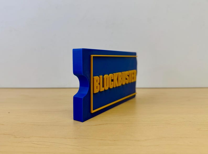 Blockbuster Logo Stand | 3D Printed - Etsy