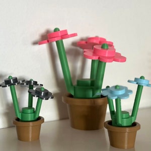3D Printed Building Block Flowers: Mix & Match Colors bild 6