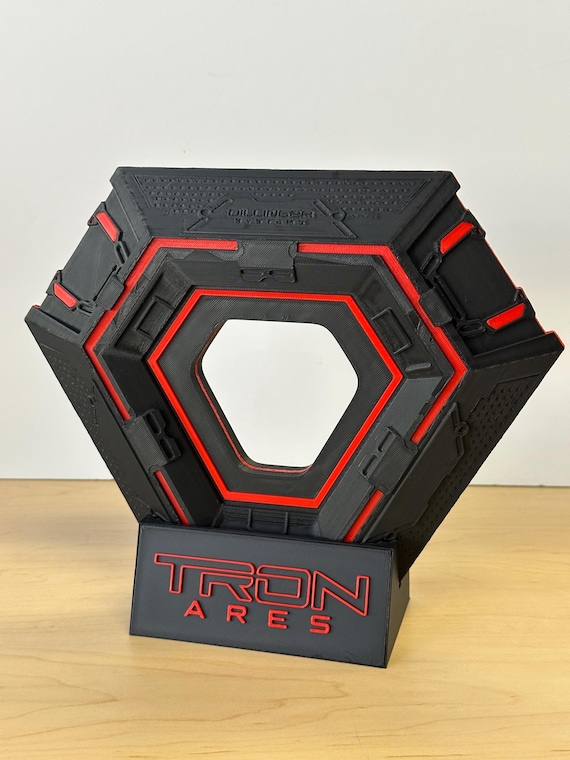 『トロン：アレス』オリジナルレッドデスクマット/Tron: Ares/ディズニー トロン アレス アイデンティティ ディスク | 3D プリント - Etsy 日本