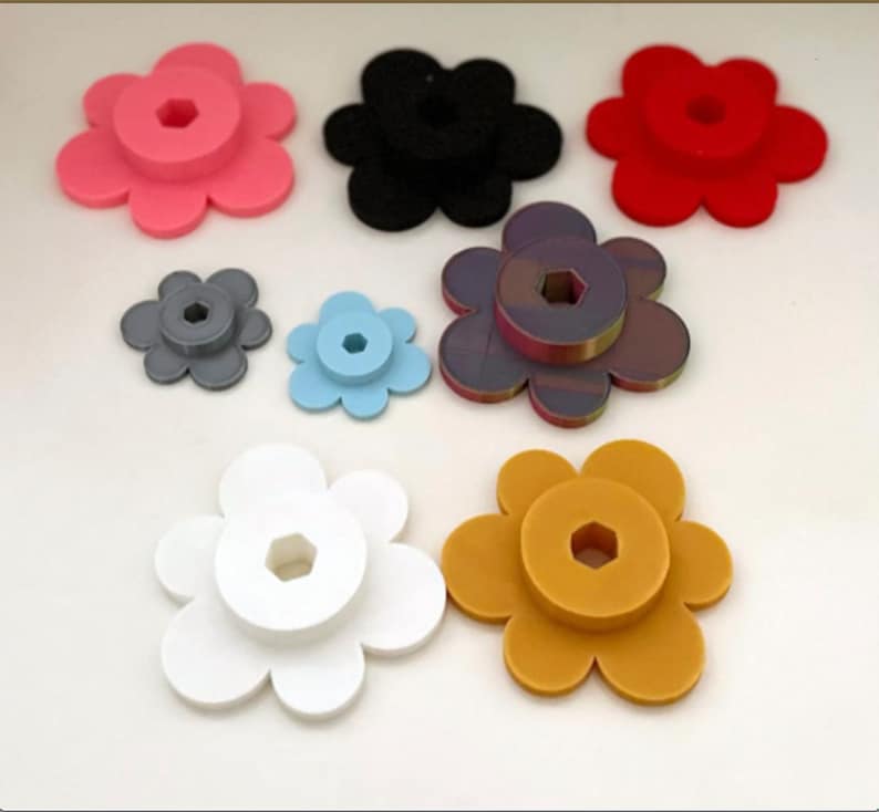 3D Printed Building Block Flowers: Mix & Match Colors bild 9