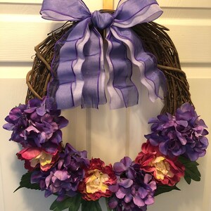 Spring/Summer Floral 18” Grapevine Wreath