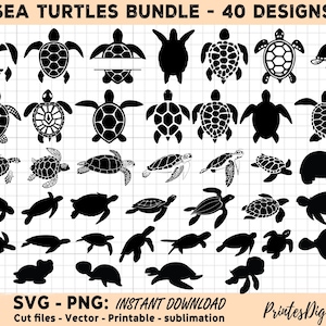 40 Sea Turtle svg bundle , Sea Turtle Svg, Sea Turtle Png, Tortoise Svg Png, Sea Turtle Clipart, Sea Turtle Silhouette, sea turtle cut file