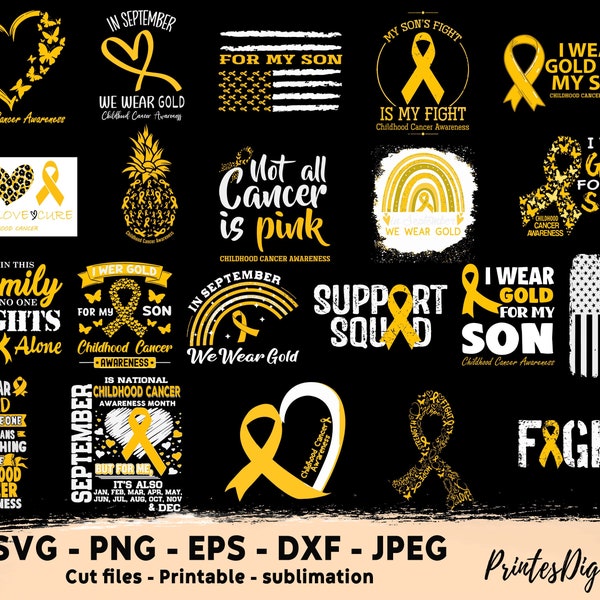 21 Kindheit Krebs SVG, im September tragen wir Gold Png SVG, Kindheit Krebs Bewusstsein Png SVG, Kindheit Krebs Gold Ribbon svg png