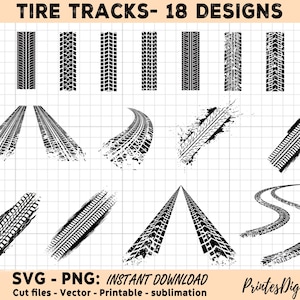 Tire Tracks Bundle, Tire Tracks Svg, Tire Tracks Png, Tire svg, Tire tracks stencil svg, Car Tire Marks Svg, Tire marks svg png, Tires svg
