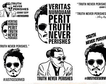 08 Truth never perishes png svg bundle, Truth never perishes svg, Justice Served for johnny depp svg, Veritas  Numquam Perit svg png