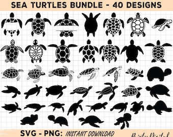 40 Sea Turtle svg bundle , Sea Turtle Svg, Sea Turtle Png, Tortoise Svg Png, Sea Turtle Clipart, Sea Turtle Silhouette, sea turtle cut file
