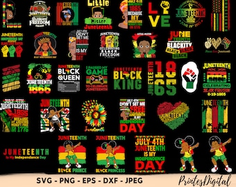 40 Juneteenth SVG PNG bundle, juneteenth sublimation png, Free-ish, Black History svg png, juneteenth is my independence day, juneteenth svg