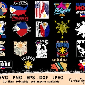Filipino svg bundle, filipino png, Filipina svg, Philippines independence day svg png, philipino, Philippine sun, Philippine Flag, adobo svg