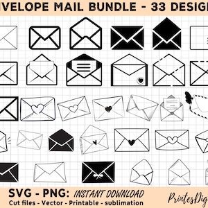 Envelope Svg Png bundle, Envelope Svg, Envelope Png, Mail Svg, Letter Svg, Envelope Clipart, Envelope Silhouette, Envelope Cricut, Mail Png