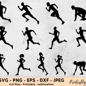 19 Runner SVG, Runner PNG, Run Svg, Run Png, Runner Clipart, Running Svg, Runner cut files, Running women Svg, Running man Svg, Marathon svg