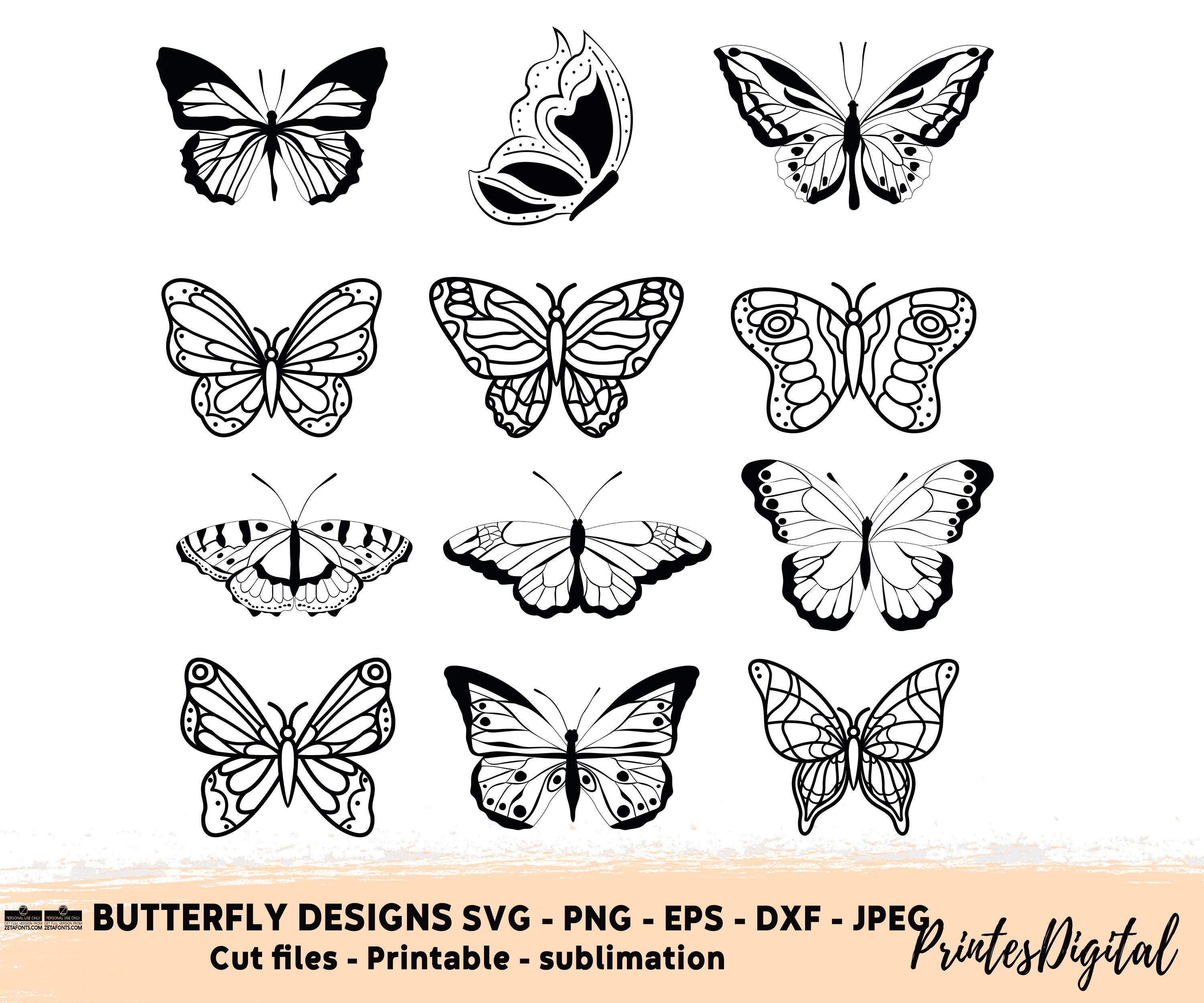 40 Butterfly Svg Bundle Butterfly Svg Butterfly Png - Etsy Canada