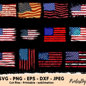 12 Distressed American flag svg png, Grunge american flag svg png, Distressed US flag svg png, Retro Vintage US flag svg png, distressed usa
