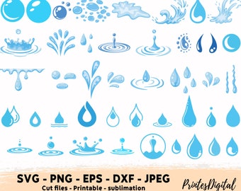 44 Water Droplet png Svg bundle, Water drop Svg, Water splash svg, bubbles svg, Tear Drop svg, Raindrop svg, Rain svg, Splash svg, Water svg