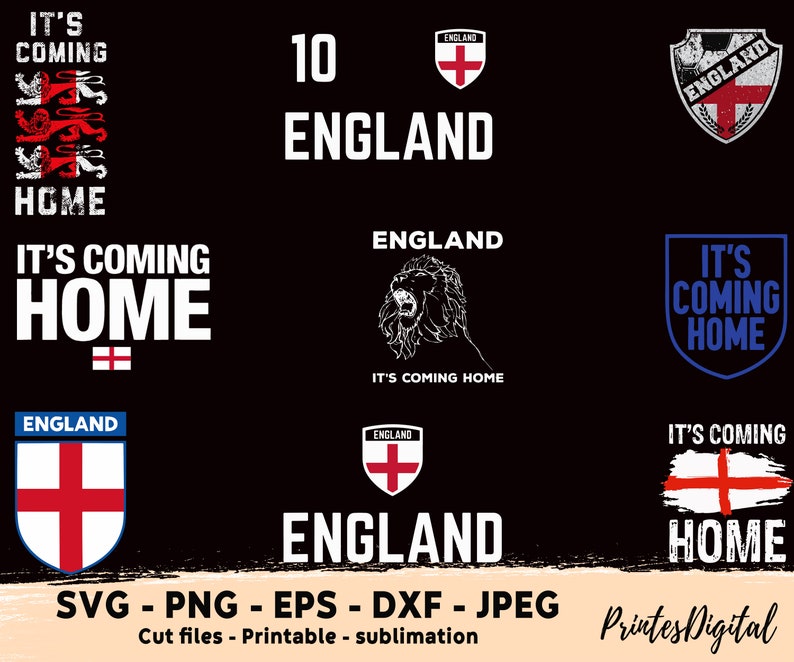 21 it's coming home svg, it's coming home png, England football team SVG, England soccer Team png, England football Team png, World Cup svg image 2