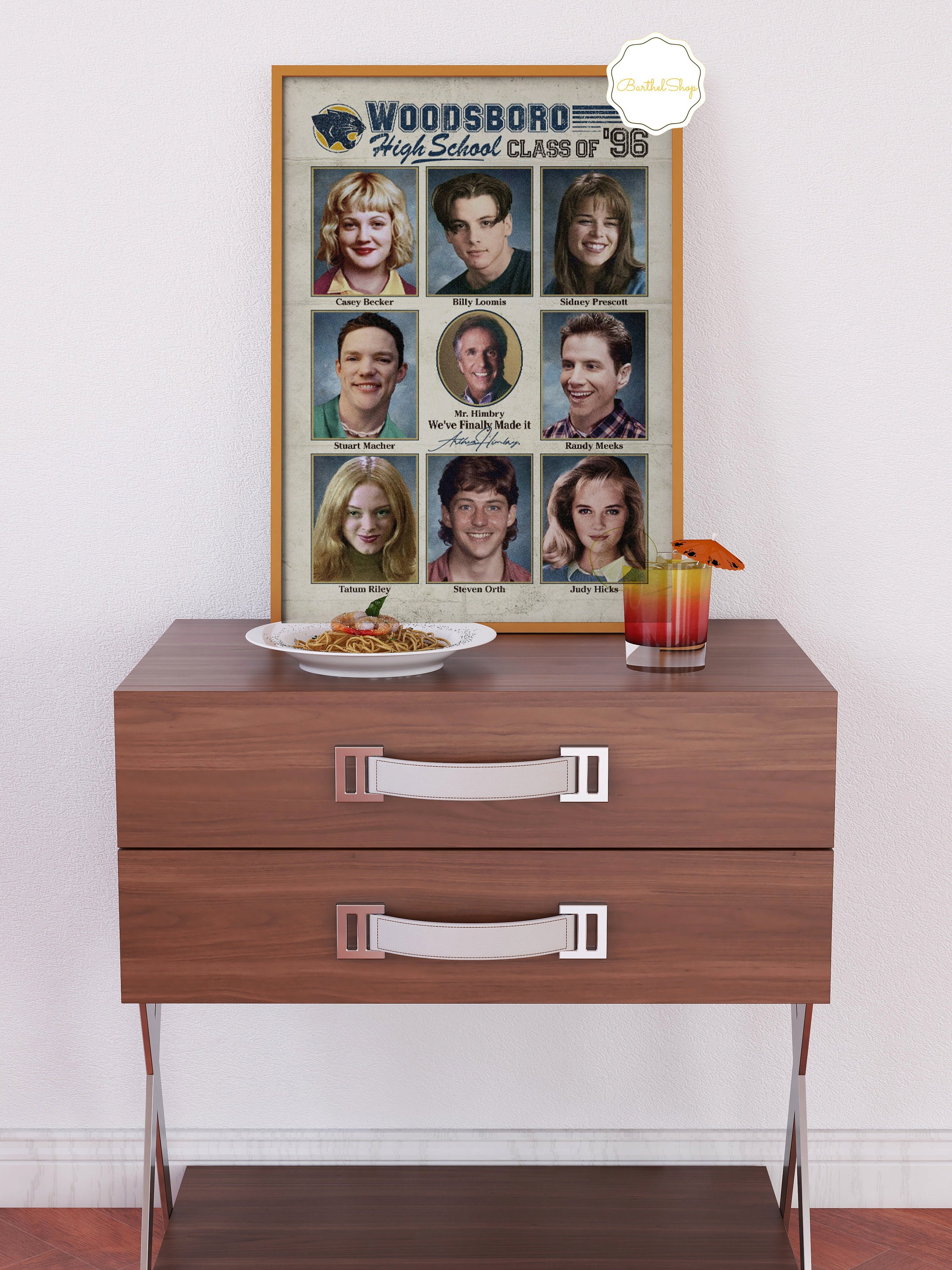 Scream Woodsboro High School Yearbook Poster Scream Movie Etsy