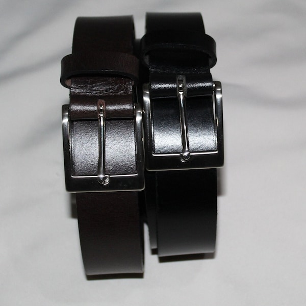 Belt Cinturón clásico de  bestir en cuero para hombre, 1.1/4 pulgadas de ancho
