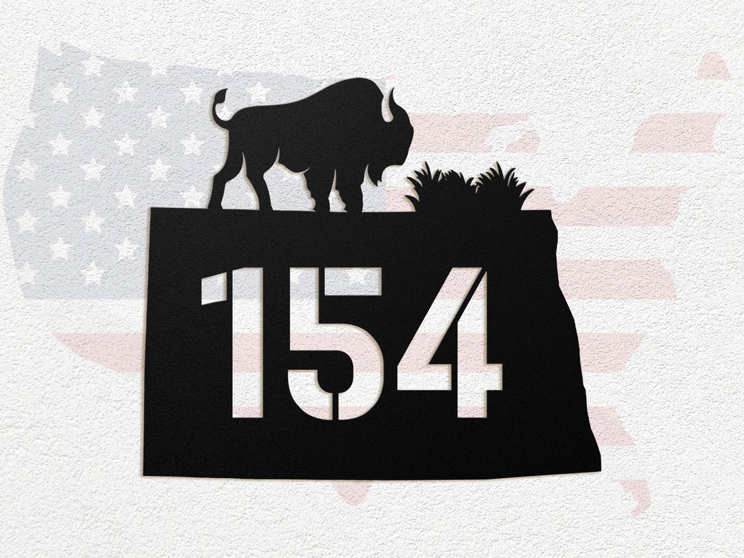 NORTH DAKOTA Address Plaque Unique House Sign Horizontal Etsy