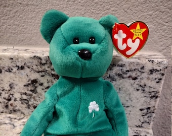 Ty Beanie Baby Erin The Bear 1997 Retired PVC Pellets 4th Gen for sale online