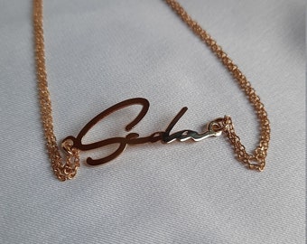 925 Sterling Silver Name Bracelet Gold 