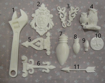 Resin embellishment moldings several different models