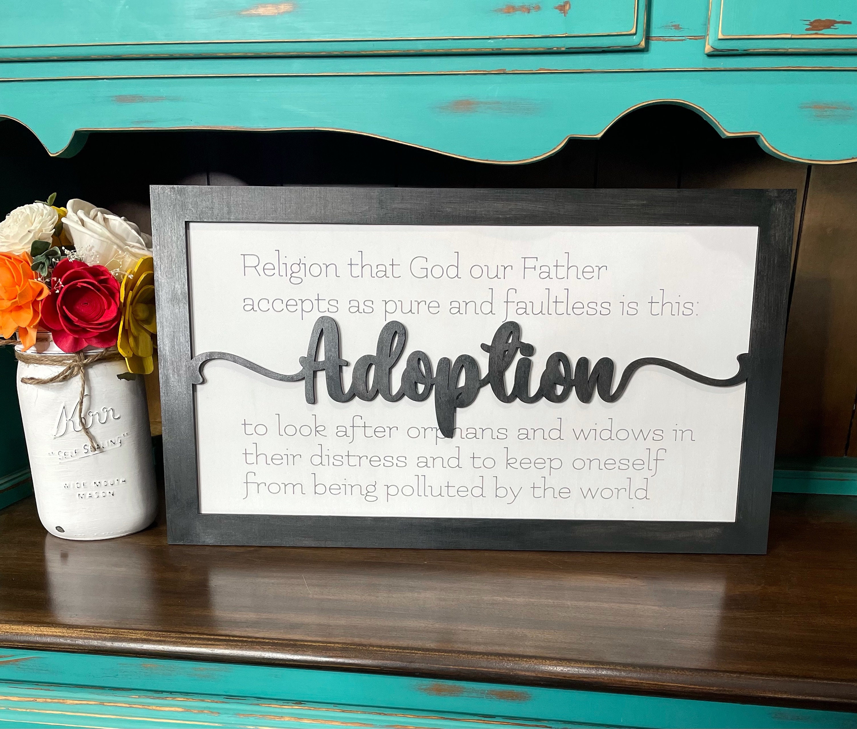 Adoption Sign SVG, Adoption, Glowforge tested, SVG file, Glowforge file, Bible verse sign, digital product