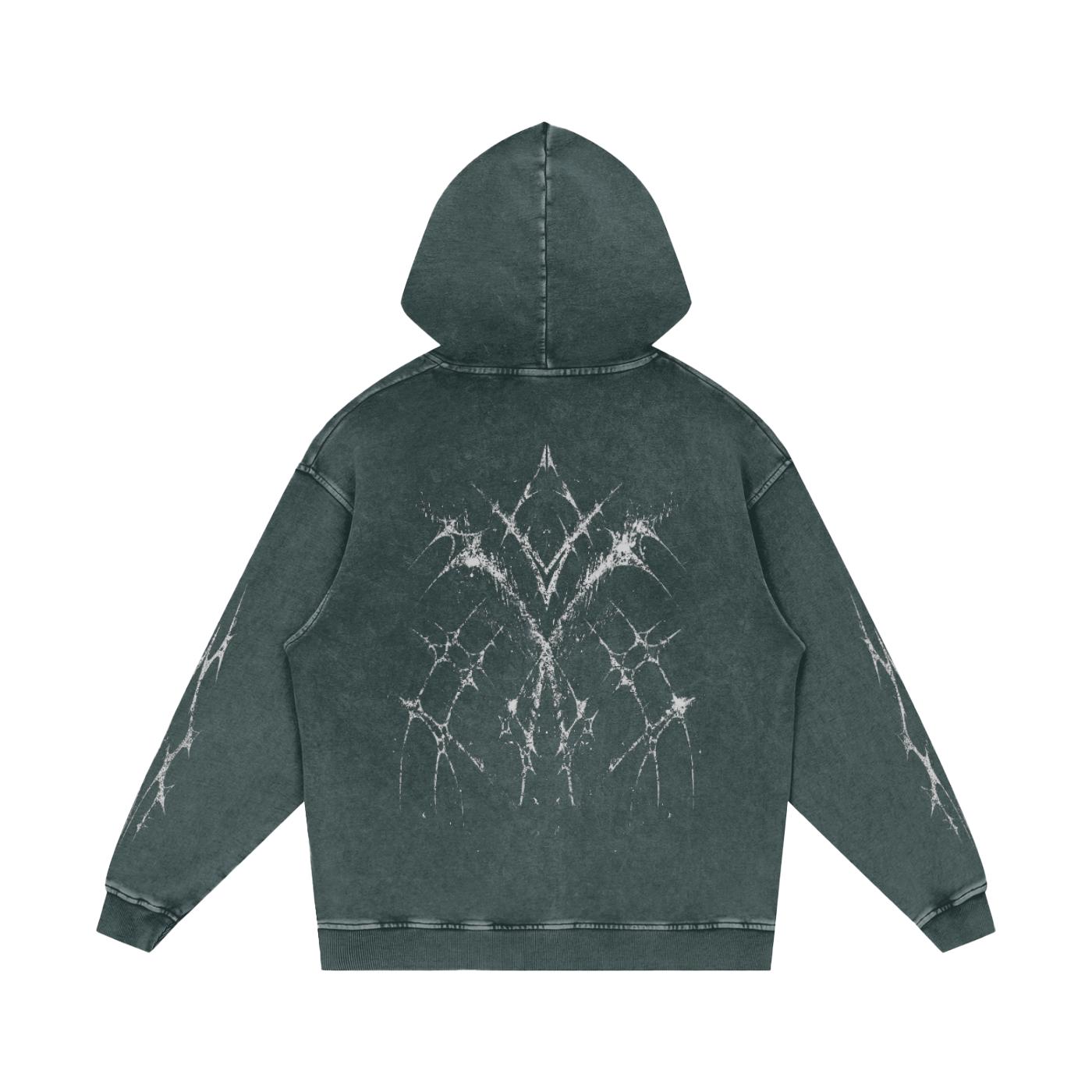 Cybersigilism, Graphic Hoodie, Grunge Style, Band Style Hoodie