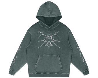 Cybersigilism, Graphic Hoodie, Grunge Style, Band Style Hoodie