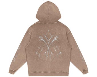 Cybersigilism, Graphic Hoodie, Grunge Style, Band Style Hoodie