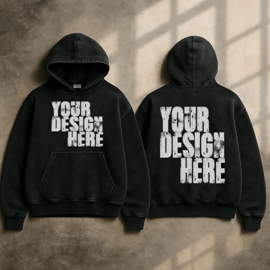 Custom Design Hoodie – Upload Your Own Artwork | Oversized Streetwear ...