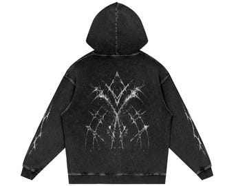 トップス 00s archive cyber grunge design hoodie Cybersigilism, Graphic Hoodie, Grunge Style, Band Style Hoodie