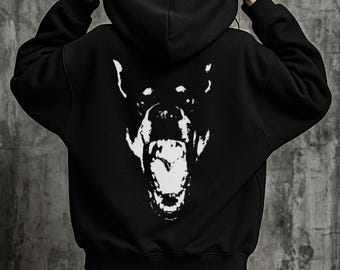 This B*tch Bites!! Frayed Enzyme Washed Fleece Hoodie Grunge Hoodie Gift For Her