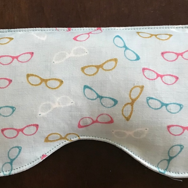 Eye pillow mask, heat therapy or cold pack Microwaveable Rice filled, essential oil option Custom made