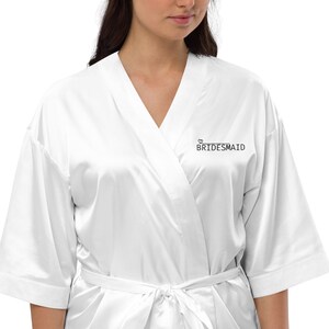 Bridal Robe, Bridal Party Robe, Bridal Robe for Bride, Satin Bridal Robe, Bridesmaid Robe, Bride Gift, Bridesmaid Gift, Robe Bridesmaid
