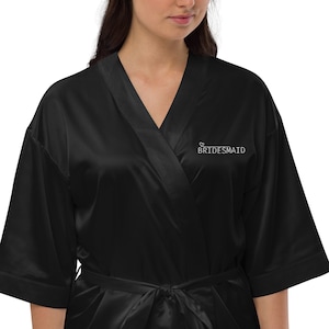 Bridal Robe, Bridal Party Robe, Bridal Robe for Bride, Satin Bridal Robe, Bridesmaid Robe, Bride Gift, Bridesmaid Gift, Robe Bridesmaid
