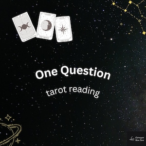 Lectura de tarot intuitiva con una sola pregunta: tirada de una carta: amor, relaciones, carrera, dinero, espiritualidad y más. Detallada