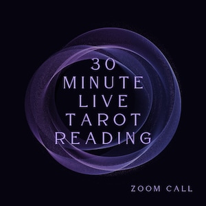 Lecture de tarot en direct de 30 minutes avec Phoenix Virago - Appel zoom - Questions et sujets multiples - Oracle et cartes de tarot - Lecture intuitive