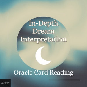 Lecture intuitive et approfondie de l'interprétation des rêves - Carte Oracle - Détaillée - Déverrouillez les messages de votre subconscient !