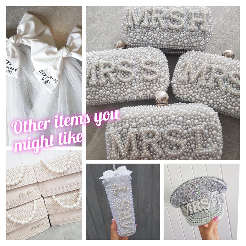 Bride embellished sailor hat/Bride captain hat/Hen do hat/Bridal hat/Bride boat hat/Wedding hat/Bridal hat/Personalised Bride hat/Mrs hat afbeelding 17