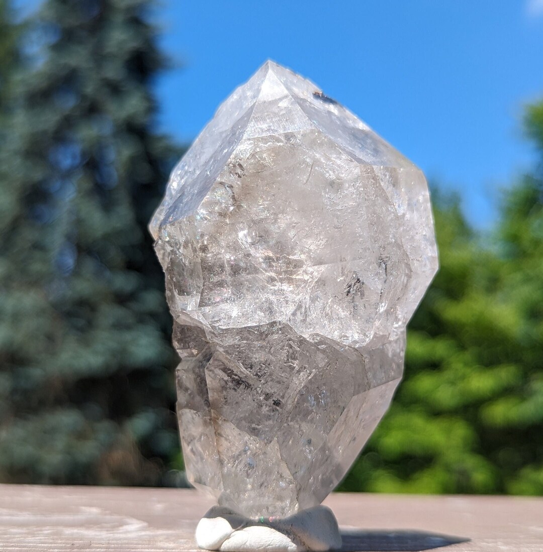 Double Terminated Herkimer Diamond Quartz 4 Inch Master Healer Etsy
