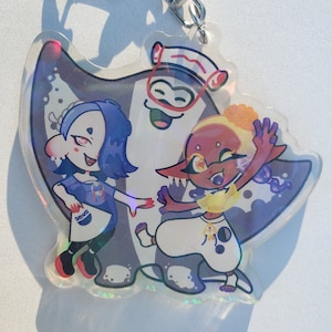 Splatoon 3 Deep Cut Holographic Acrylic Charms