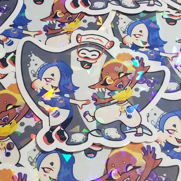 Splatoon Deep Cut Sticker Etsy